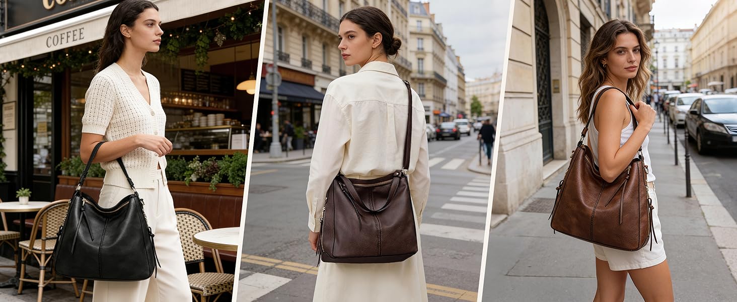 Сумка жіноча шопер велика елегантна через плече, PU-шкіра, колір кава, з кишенею, замок (B Schwarz)