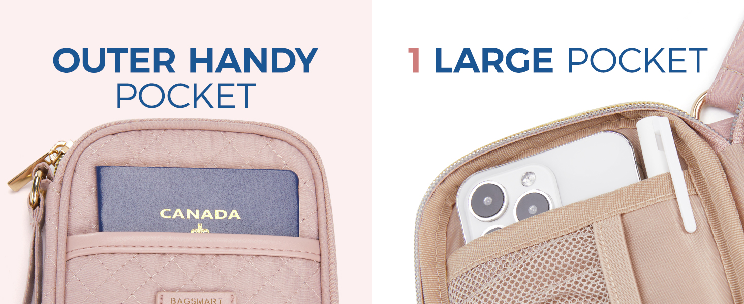 Органайзер для кабелів Bagsmart: кейс для електронних аксесуарів, подорожі, USB, зарядні пристрої, кабель для мобільного телефону, бежевий