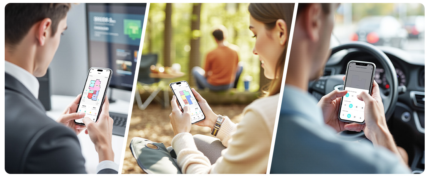 Робот-пилосос LEFANT M1 Pro: з картографією, функцією миття, 5500Pa, для тварин, керування через додаток/Alexa, білий/чорний