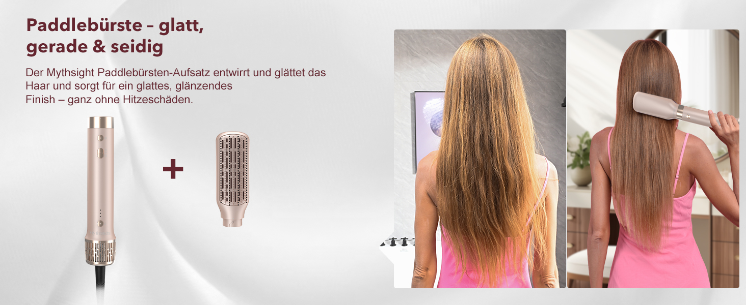 Airstyler 6-в-1: Фен, плойка, об'єм, локони, випрямлення. Рожевий (Champagnerfarben)