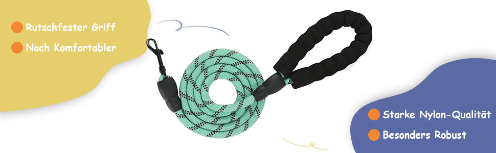 Нашийник від тягнення для собак Furryfection, для цуценят та маленьких собак, безпечний, відбиваючий, для дресирування, (Турквіс, M)