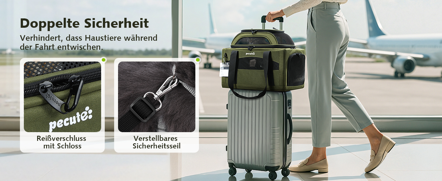 Транспортна сумка для котів Pecute: легка, складана, для подорожей, сіра