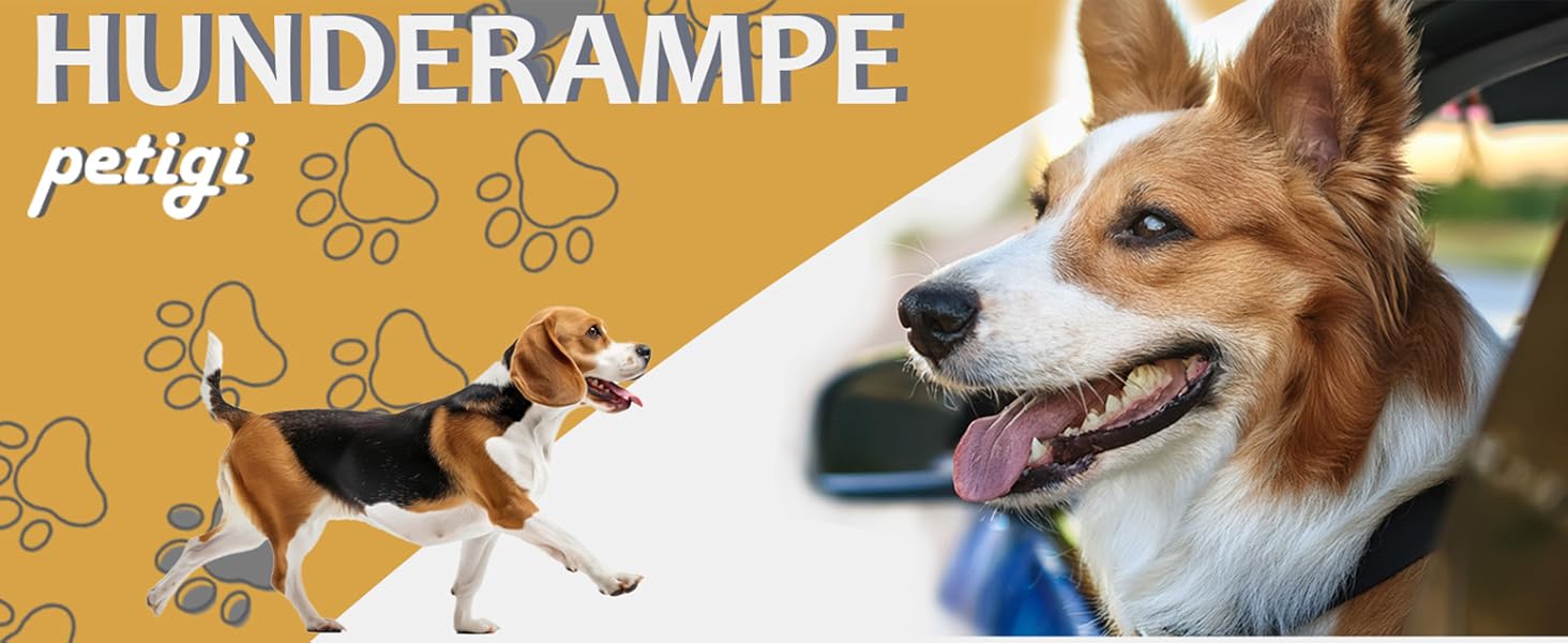 Рампа для собак Petigi: пандус у багажник авто, складаний, алюміній, довжина 183 см