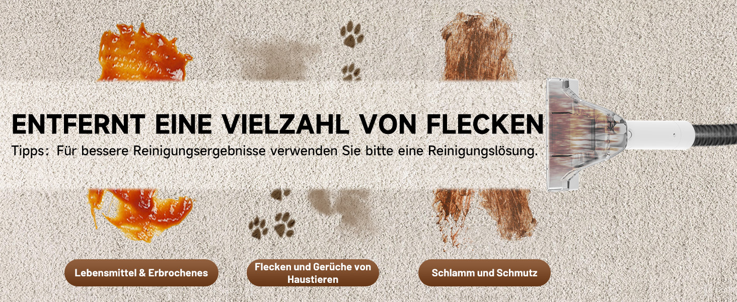 Апарат для чищення м'яких меблів та килимів | Миючий пилосос 18kPa | Для дому, авто та тварин