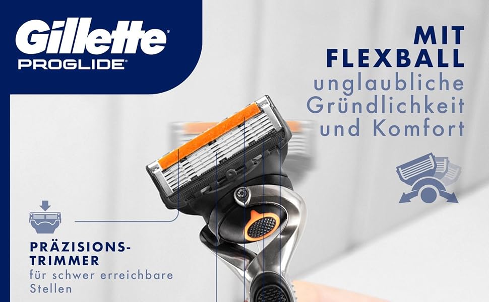 Чоловіча бритва Gillette Proglide, станок для вологого гоління, сріблясто-чорний, 1 шт.