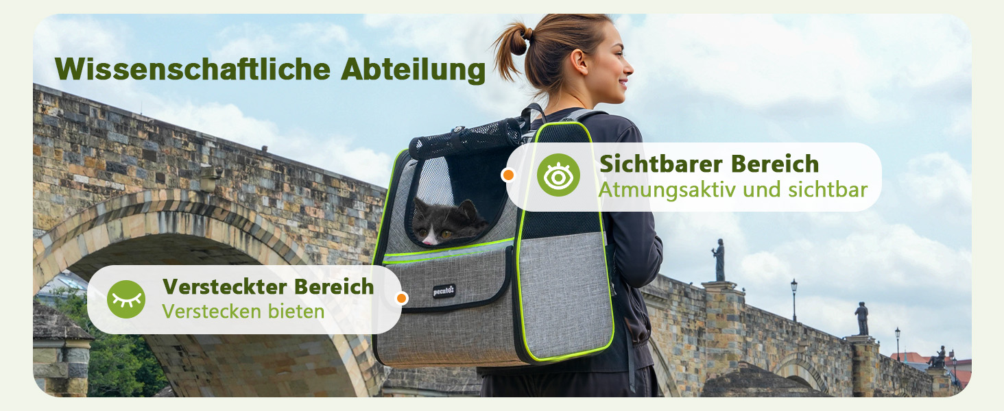 Плед-рюкзак для кота Pecute з сіткою, дихаючий та легкий, для собак та котів до 6 кг (сірий, розширюваний)