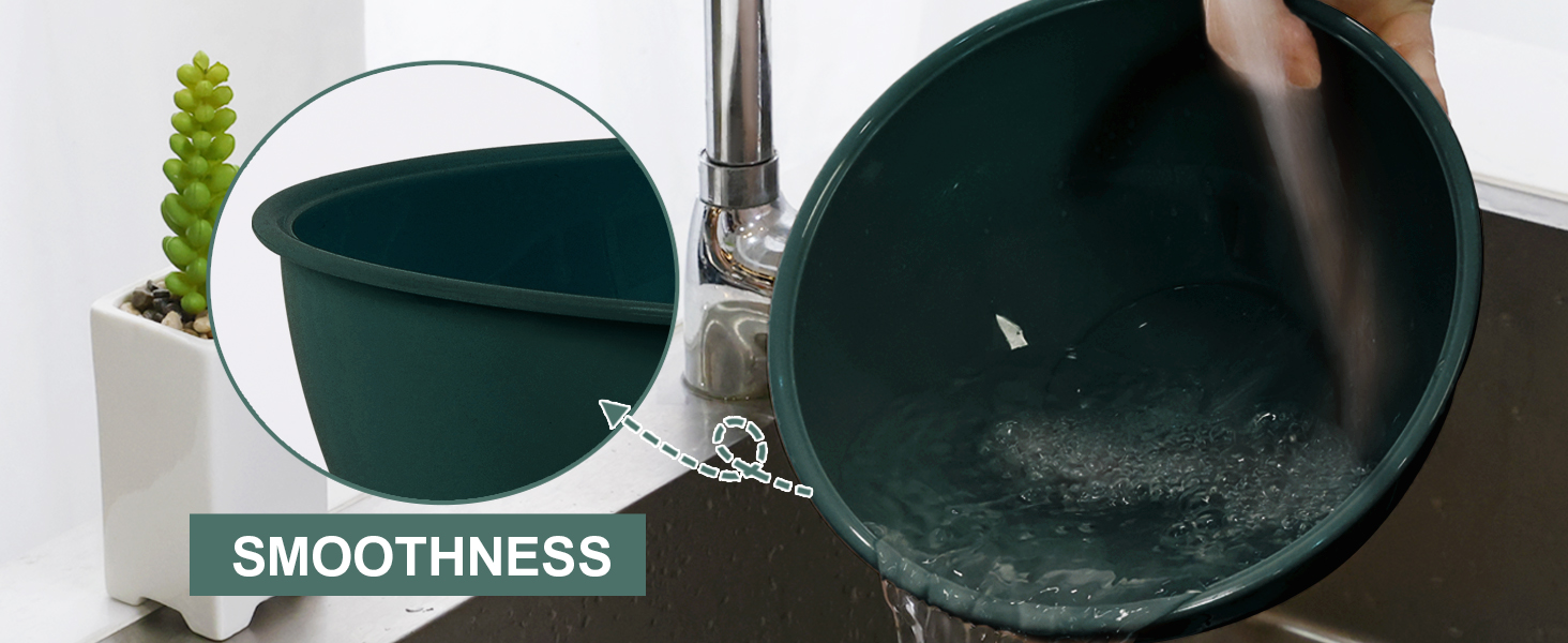 Набір міксерських чаш BoxedHome (12 шт.) з кришками, зелений. Зручні, багаторазові, неслизькі миски для салатів та змішування, з кришками, з пластику. Ідеально для кухні.