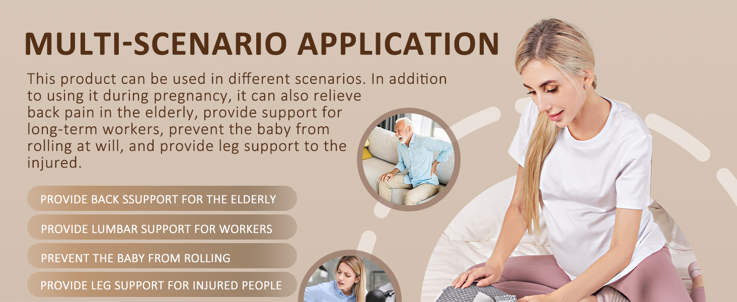 Тілопідтримуючий подушок для вагітних Chilling Home, для сну на боці та животі, регульований, з дихаючою обшивкою (сірий)
