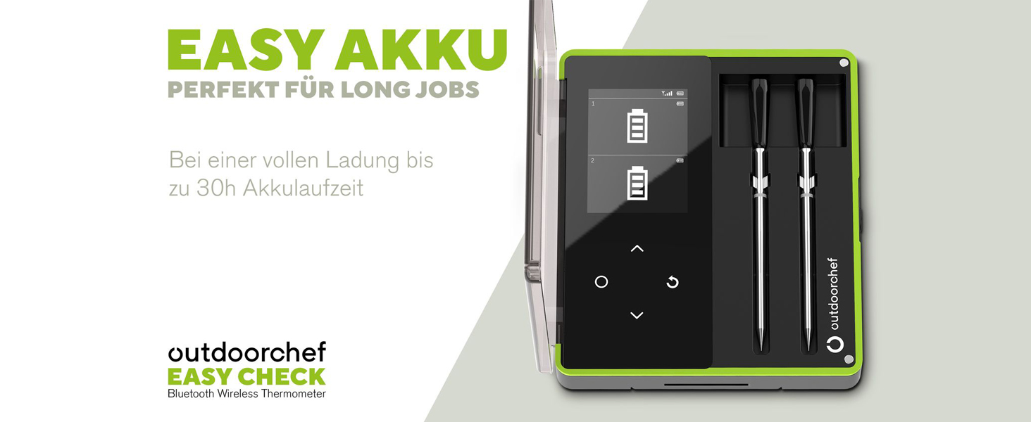 Термометр для гриля Outdoorchef Easy Check Bluetooth - бездротовий, двозонний