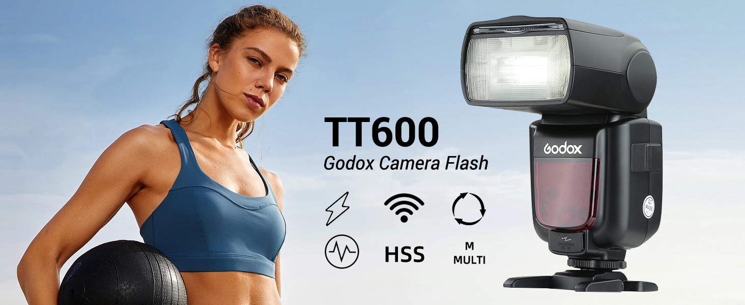 Godox TT600 - Бездротовий спалаж Speedlite Master/Slave для Canon, Nikon, Pentax, Olympus, Fujifilm, Panasonic