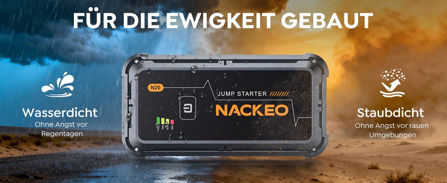 Powerbank Starthilfe 7000A: Зарядний пристрій для автомобіля, 12V, для бензинових та дизельних двигунів (до 10л), з кабелями та LED-ліхтариком, для авто, SUV, вантажівок, мотоциклів