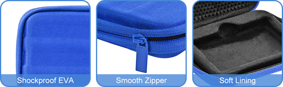 Чохол ProCase для SSD Samsung T7/ T7 Touch (500GB/1TB/2TB) - Жорсткий, Стійкий до ударів, Блакитний