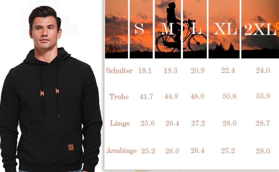 Чоловічий світшот Tansozer Basic з капюшоном, довгі рукави, в клітинку, темно-сірий