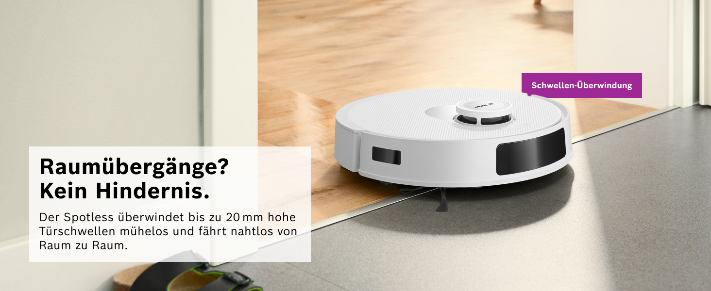 Робот-пилосос Bosch Spotless BCRD1W з функцією миття, 11000 Па, білий