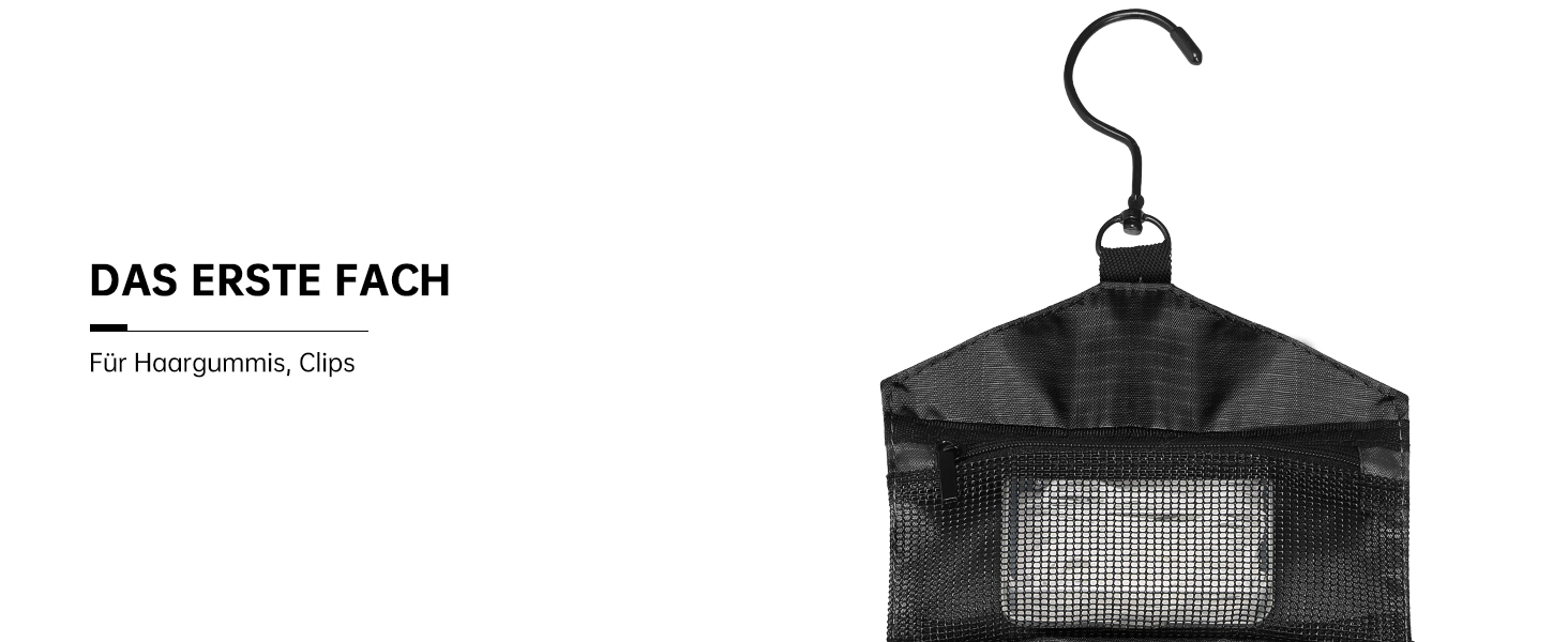 Сумка для туалетних аксесуарів на гачок, велика дорожня сумка-органайзер для жінок та чоловіків, 4-в-1 водонепроникна, армійний зелений (чорний)