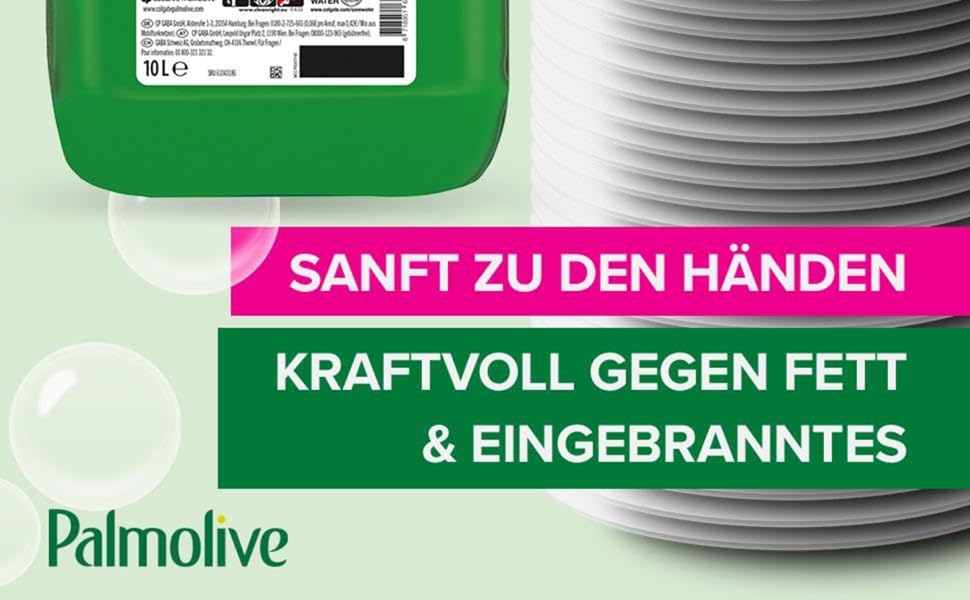 Засіб для миття посуду Palmolive Original, потужний розчинник жиру, 10 л