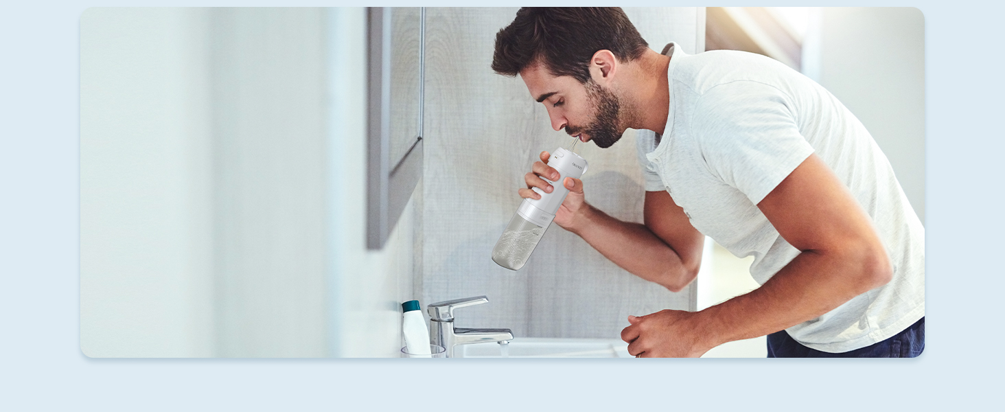Портативний ірригатор Oralneed Mini Munddusche: 3 режими, IPX7, для дому та подорожей