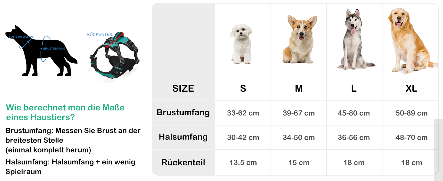 Нашийник для собак великих порід, антинатяг, світловідбиваючий, дихаючий, зручний, безпечний, м'який, зелений, XL, упаковка 1 шт.