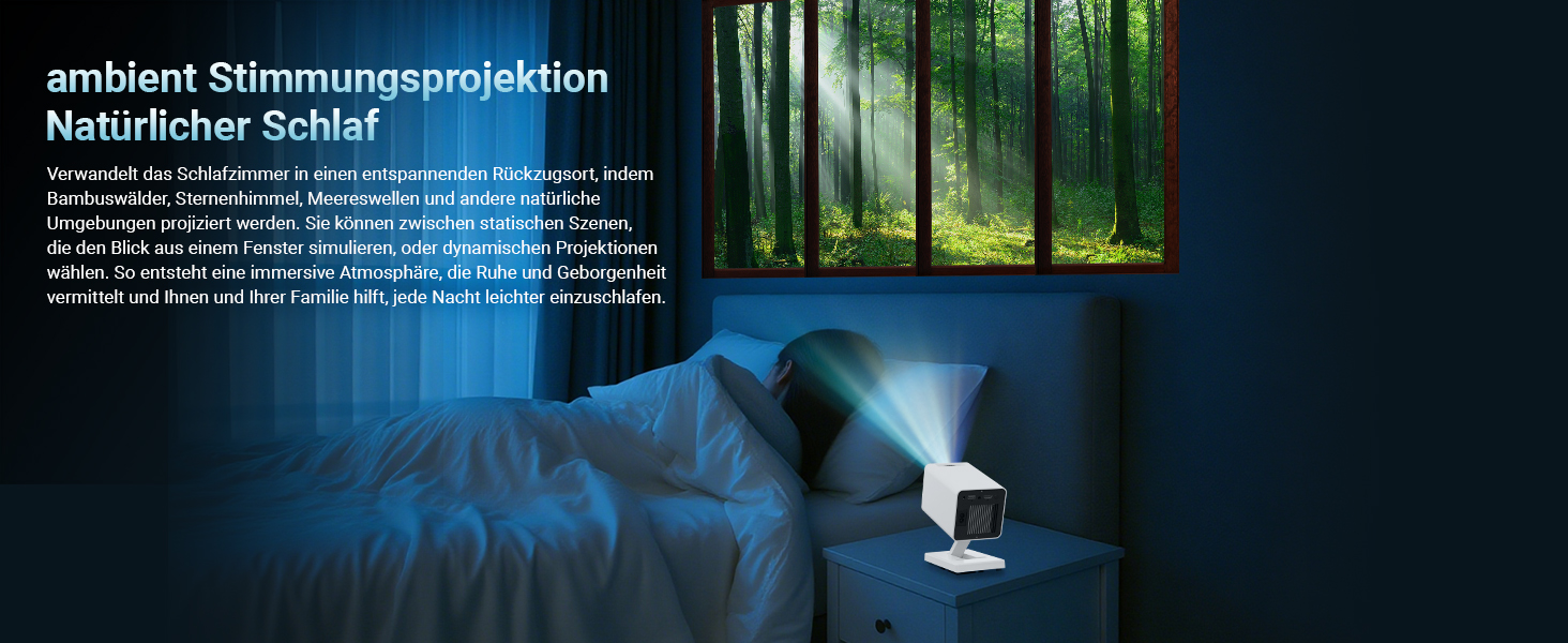 Портативний проєктор Mini Beamer 4K/1080P з Wi-Fi 6 та Bluetooth 5.4, Auto Keystone, 200 дюймів, сумісний з ноутбуками, смартфонами та TV