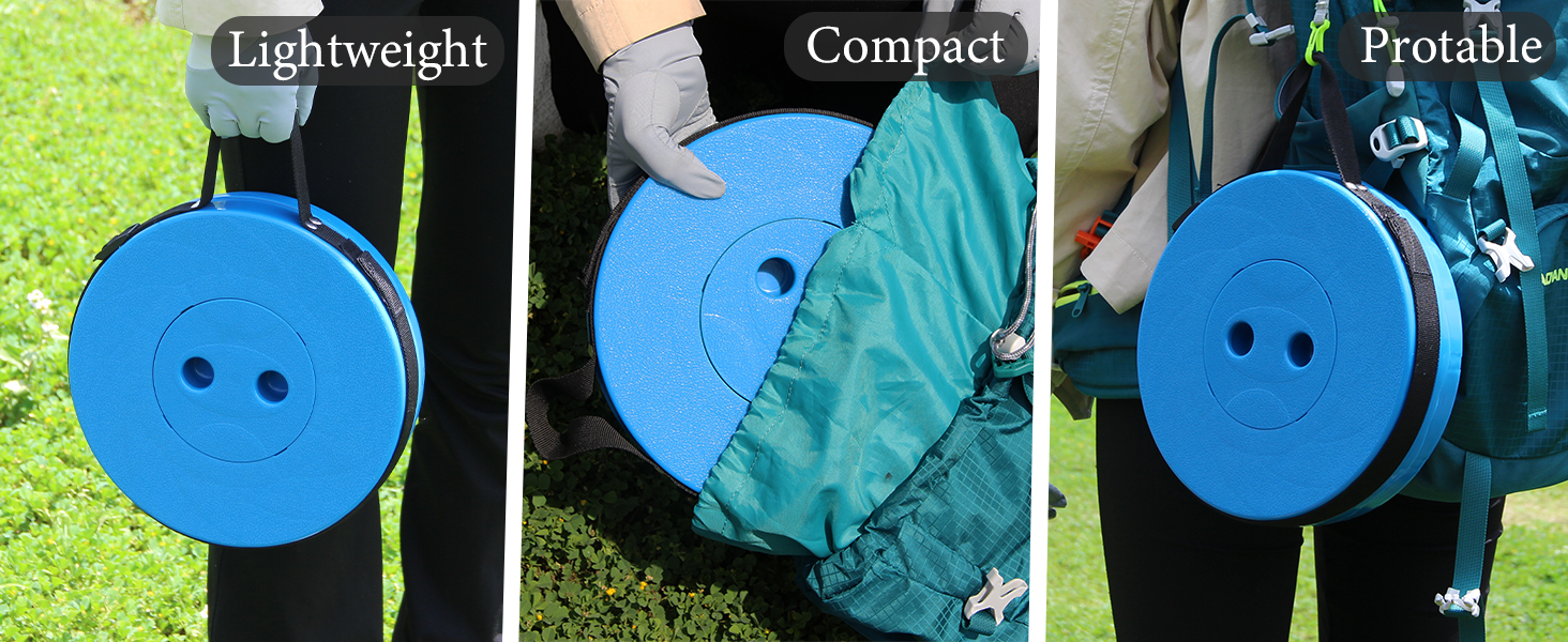 Тeleskopний складаний стільчик для кемпінгу, риболовлі та відпочинку на природі (25x25x45 см)