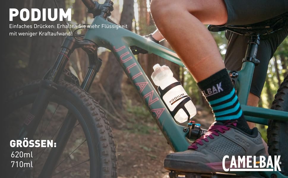 Спортивна пляшка Camelbak Podium Ice 710 мл, синя, для бігу, велоспорту, туризму, ізоляційна, ударостійка