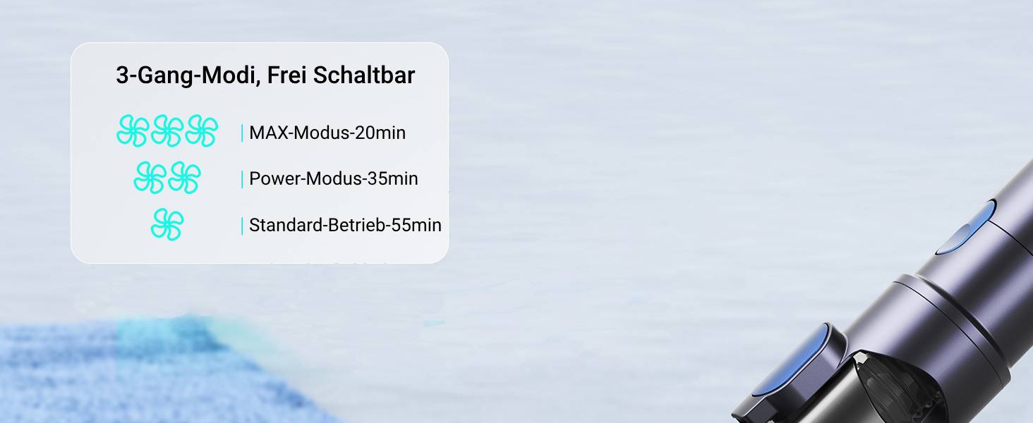 Greenote GSC60 Бездротовий акумуляторний пилосос, 33000Pa, з сенсорним екраном, до 40 хв роботи, 10 в 1, тихий, для твердих поверхонь, килимів, шерсті тварин