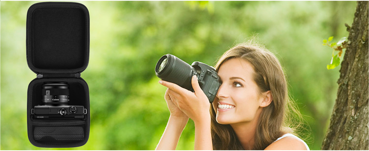 Чохол для Canon EOS R100/R50/M50/M50 Mark II – co2CREA Harte Kameratasche Etui (Функціональний)