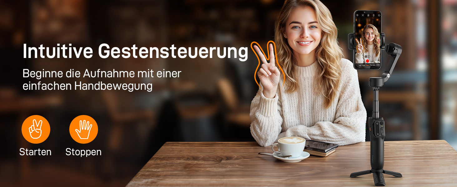 Hohem iSteady X3 SE - Стабілізатор Gimbal для смартфона, 3-осьовий, знімний пульт, 11 годин роботи, для Vlogging, Selfie, подорожей (чорний)