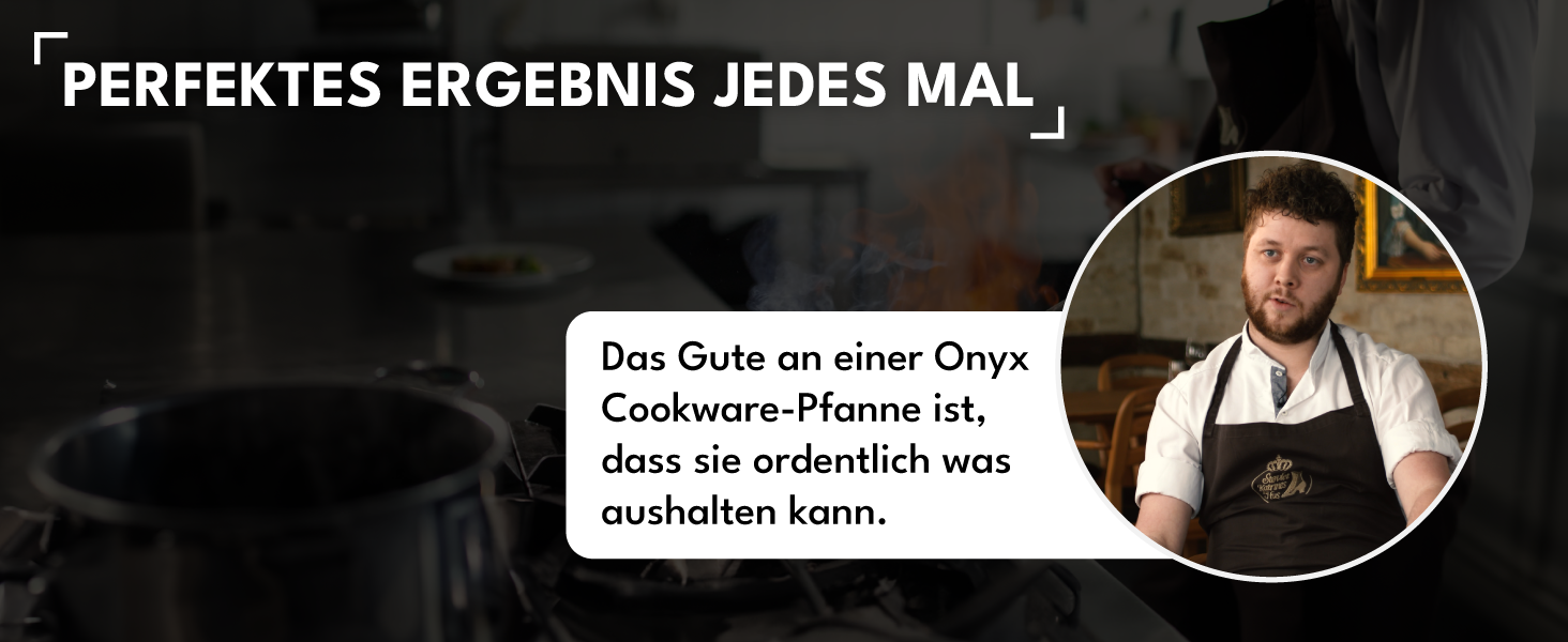 Набір сковорідок Onyx Cookware 24+28 см | Сковороди з антипригарним покриттям для індукційних плит | Сковороди для всіх типів плит | Стійке до подряпин антипригарне покриття | 3-шарова сталь/алюміній | Можна використовувати в духовці до 260°C | Без PFAS