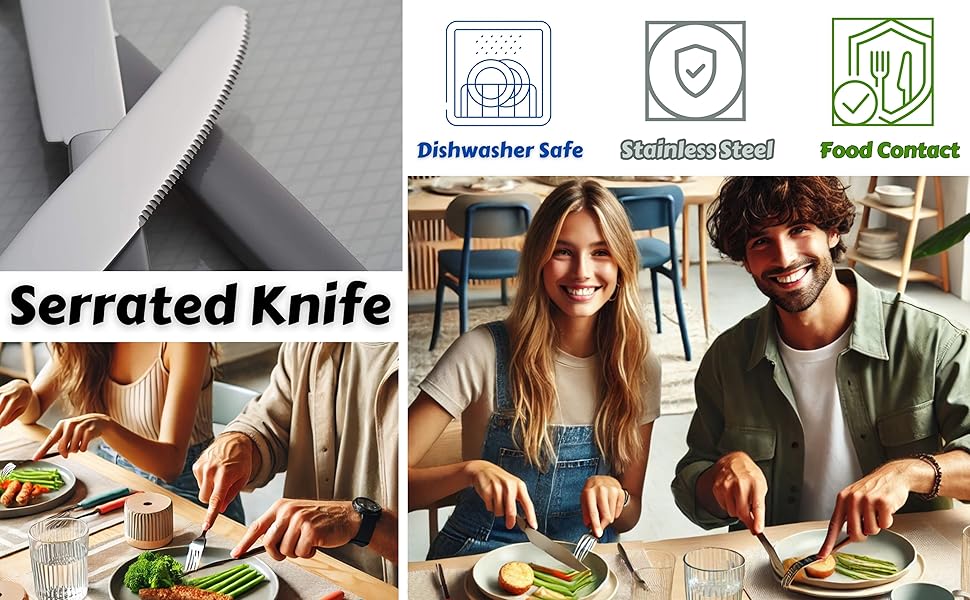 Набір столових приборів Exzact Rostfrei Stahl, мармур, нержавіюча сталь, 24 штуки