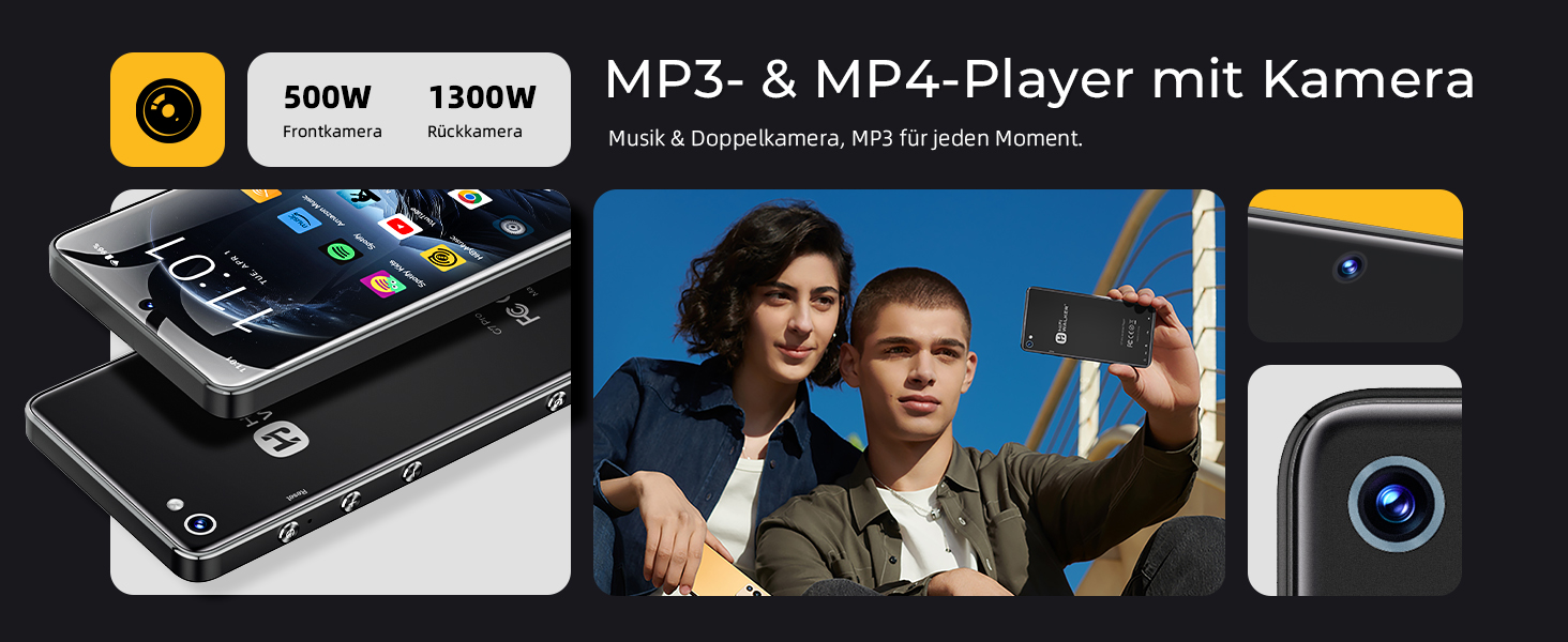 MP3 плеєр HIFI WALKER G7 Pro Android 13 160GB: Bluetooth, Wi-Fi, 5.2