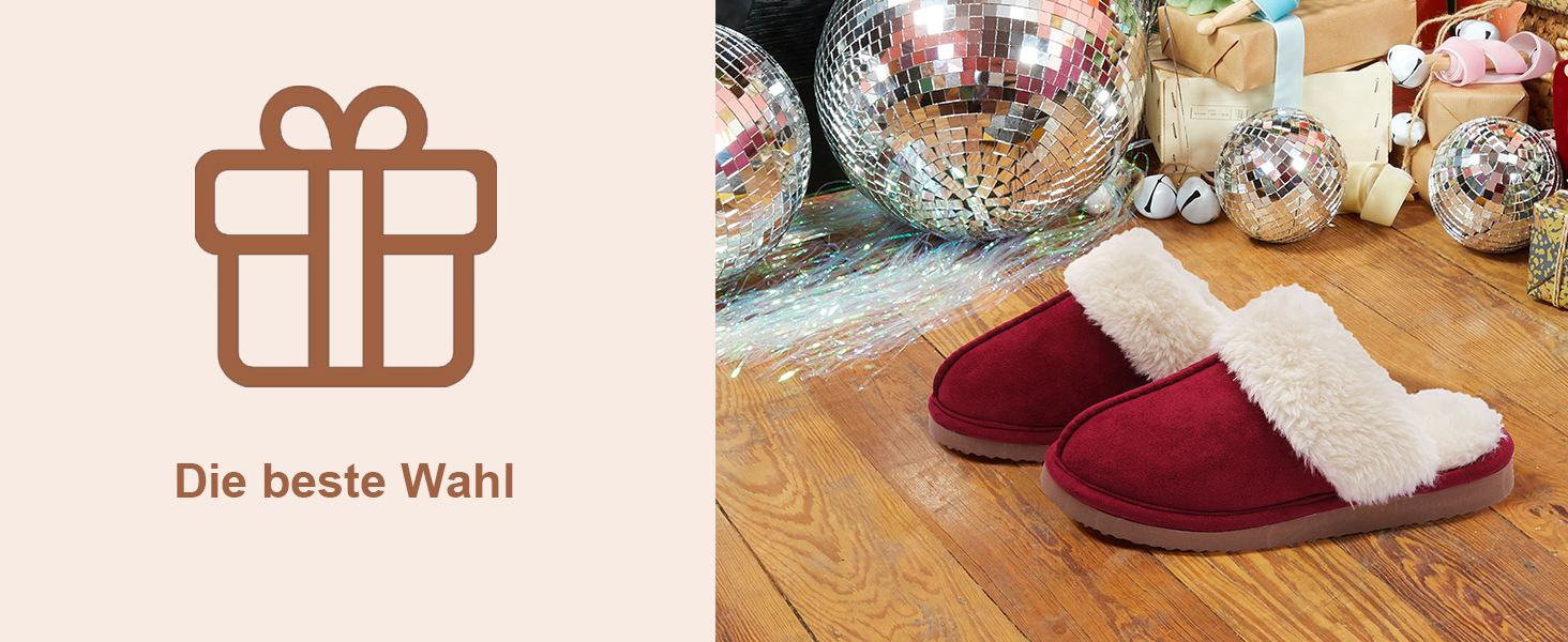 Жіночі халапи Litfun: теплі плюшеві тапочки з замшею та меморі-піною, з штучним хутром, для дому та вулиці, 38/38.5 EU, колір каштановий