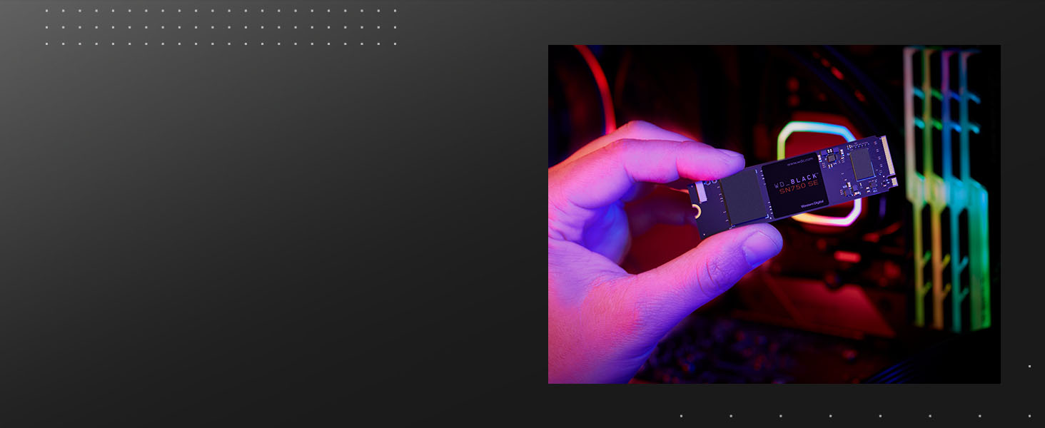 SSD WD_BLACK SN750 SE 500GB M.2 2280 PCIe Gen4 NVMe - ігровий накопичувач