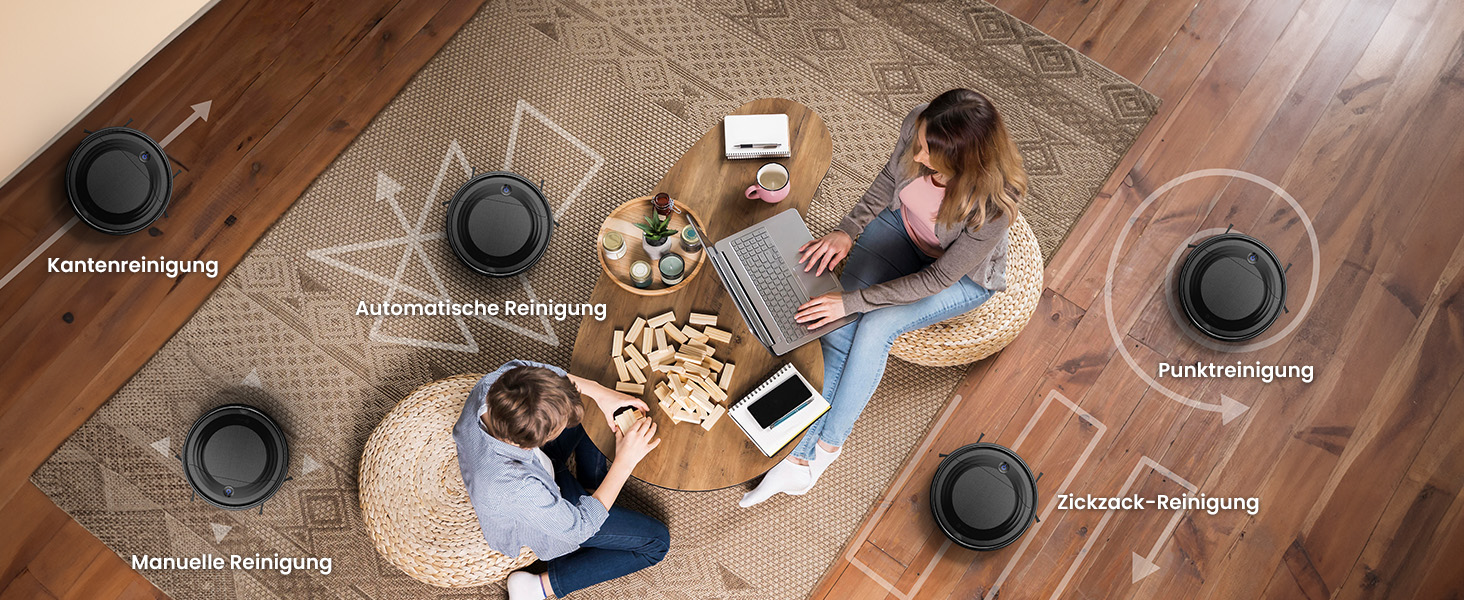 Робот-пилосос LEFANT M310: потужний, з Wi-Fi, для тварин та твердих поверхонь