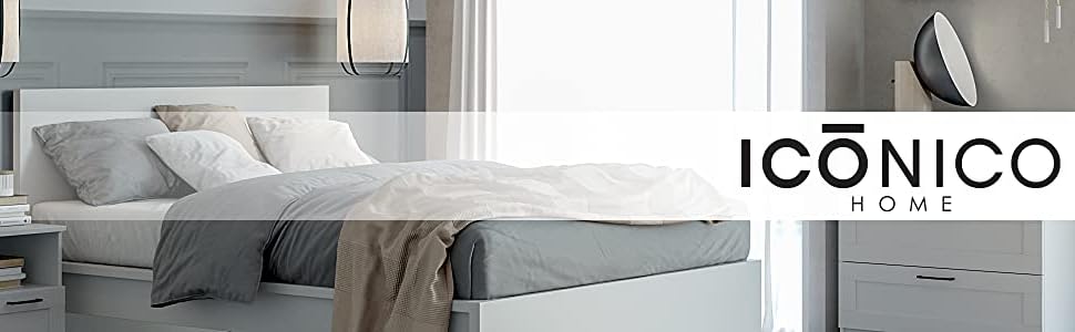 Настінна полиця Iconico Home QBE з 4 відсіками, 75x35x75 см, біла, одне відділення 37,5x35x37,5 см, корол червоний, для передпокою, вітальні, спальні, дитячої та робочої кімнати