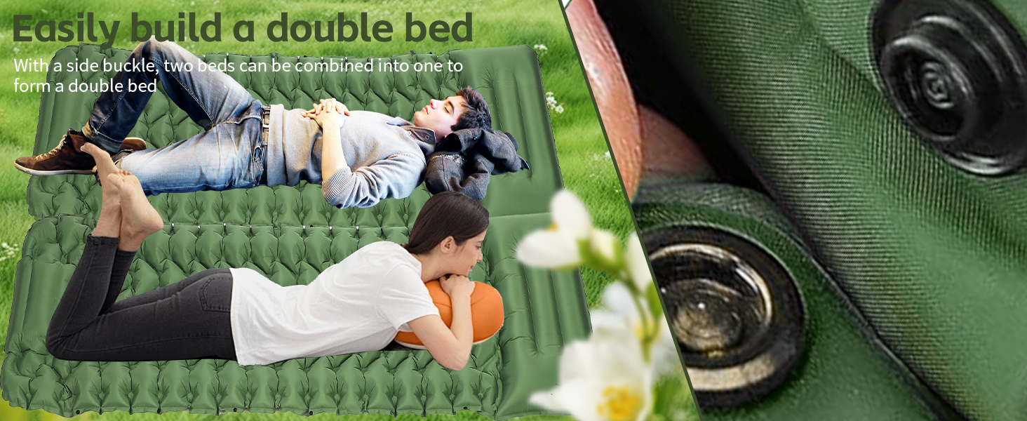 Саморозкладаючий килимок для кемпінгу TVWVT: легкий, з помпою, для подорожей та рюкзака