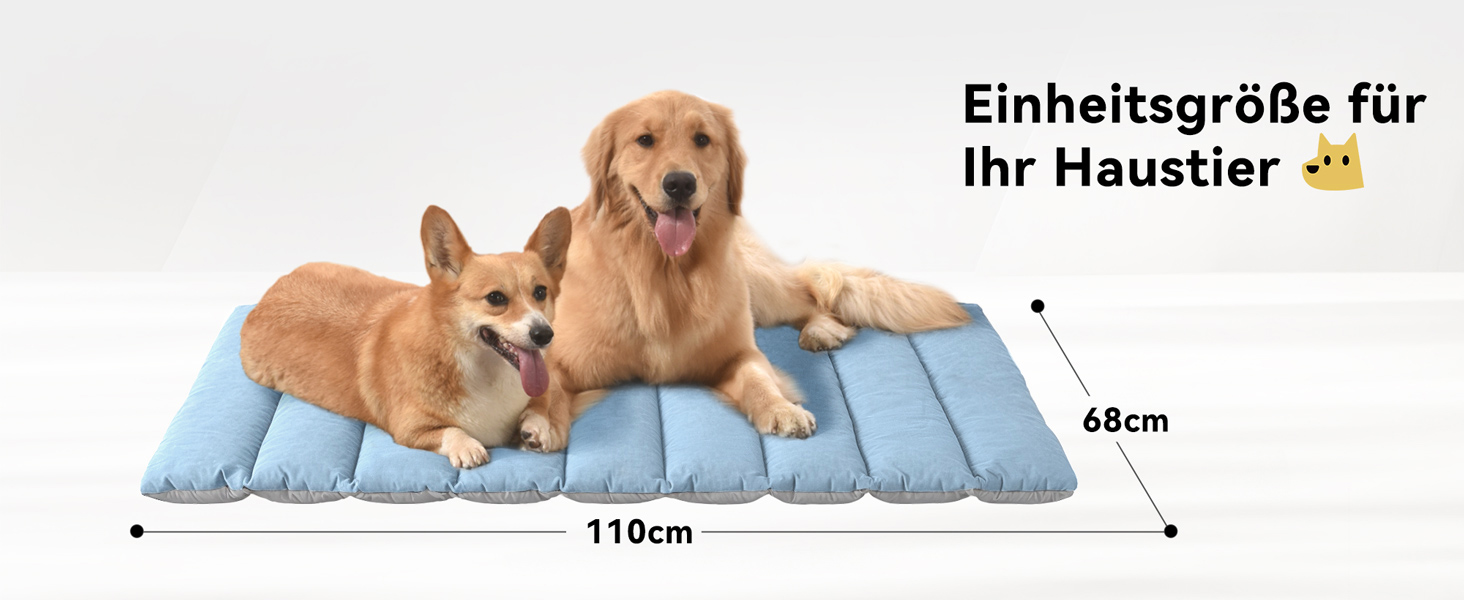 Водонепроникний килимок для собак Western Home: зручний, портативний, 110x68 см (Блакитний)