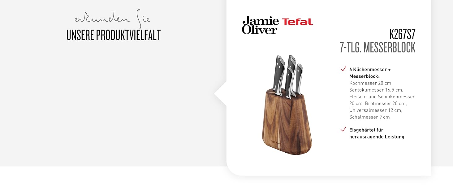 Сковорода Tefal Jamie Oliver Cook's Classics 28 см, індукційна, антипригарна, з термоіндикатором, нержавіюча сталь
