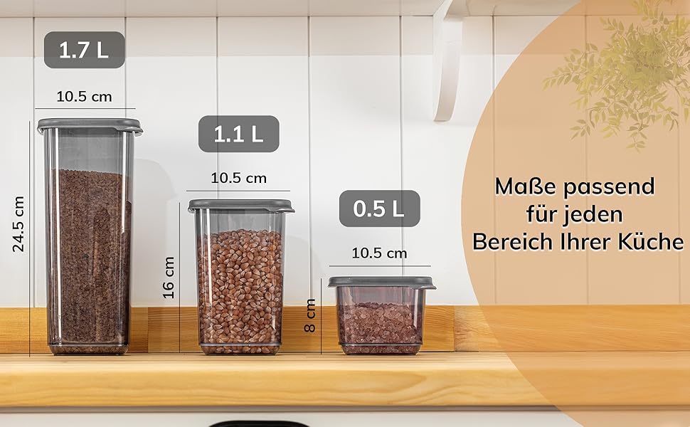Контейнери для зберігання Meleni з кришкою, набір 12 шт., для кухні, зберігання та організації, BPA Free