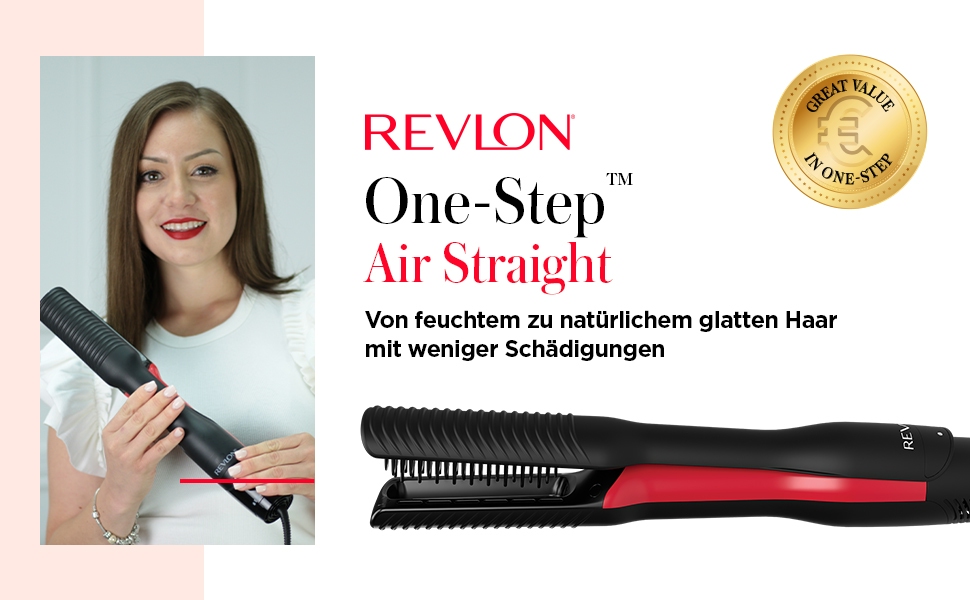 Revlon SmoothStay 25mm Coconut Oil Infused Flat Iron with Travel Pouch - Professional Hair Straightener