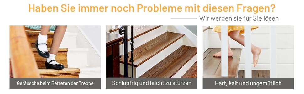 COSTWAY 15-Piece Stair Treads - Non-Slip, Waterproof, Self-Adhesive Carpet for Wood Stairs - Grey (76x20cm)