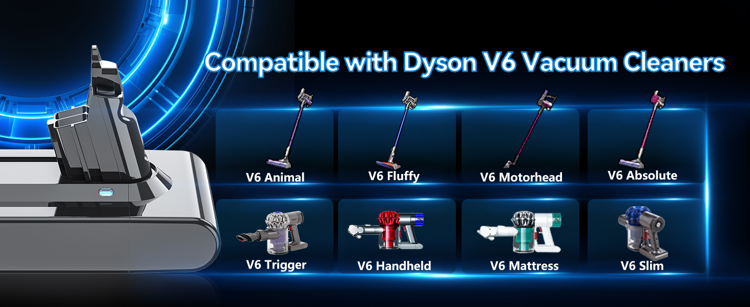 Замінник для пилососа Dyson V10 (1 фільтр + 3 гвинти) (акумулятор, V 6)