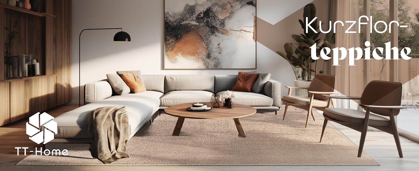 Килимок для вітальні TT Home Kurzflor: антиковзаюча підкладка, однотонний, сучасний, машинне прання, колір антрацит, розмір 140x200 см