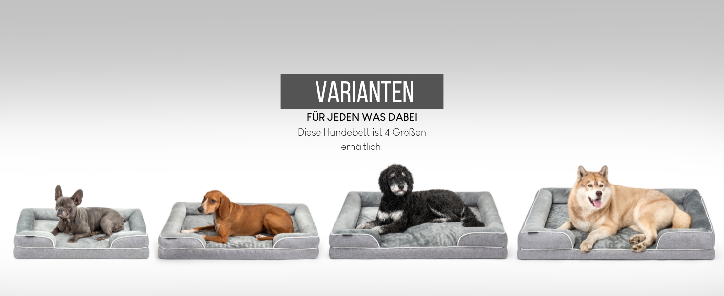 Ортопедичне ліжко для собак Lionto з піднятим бортиком, 97x71x17 см, м'який фланелевий килимок, знімний та пральний чохол, неслизьке, для собак та котів, сірий