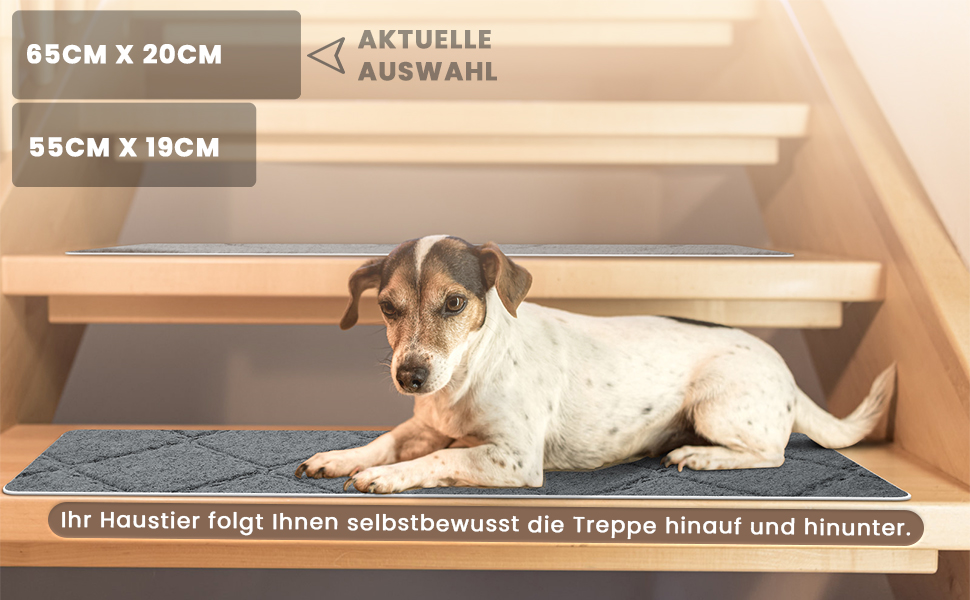 Килимочки на сходи, самоклеючі, 15 шт., антиковзаючі, для дому. Захист від ковзання для дітей, домашніх тварин та літніх людей. Розмір: 55x19 см (65x20 см, темно-сірий)
