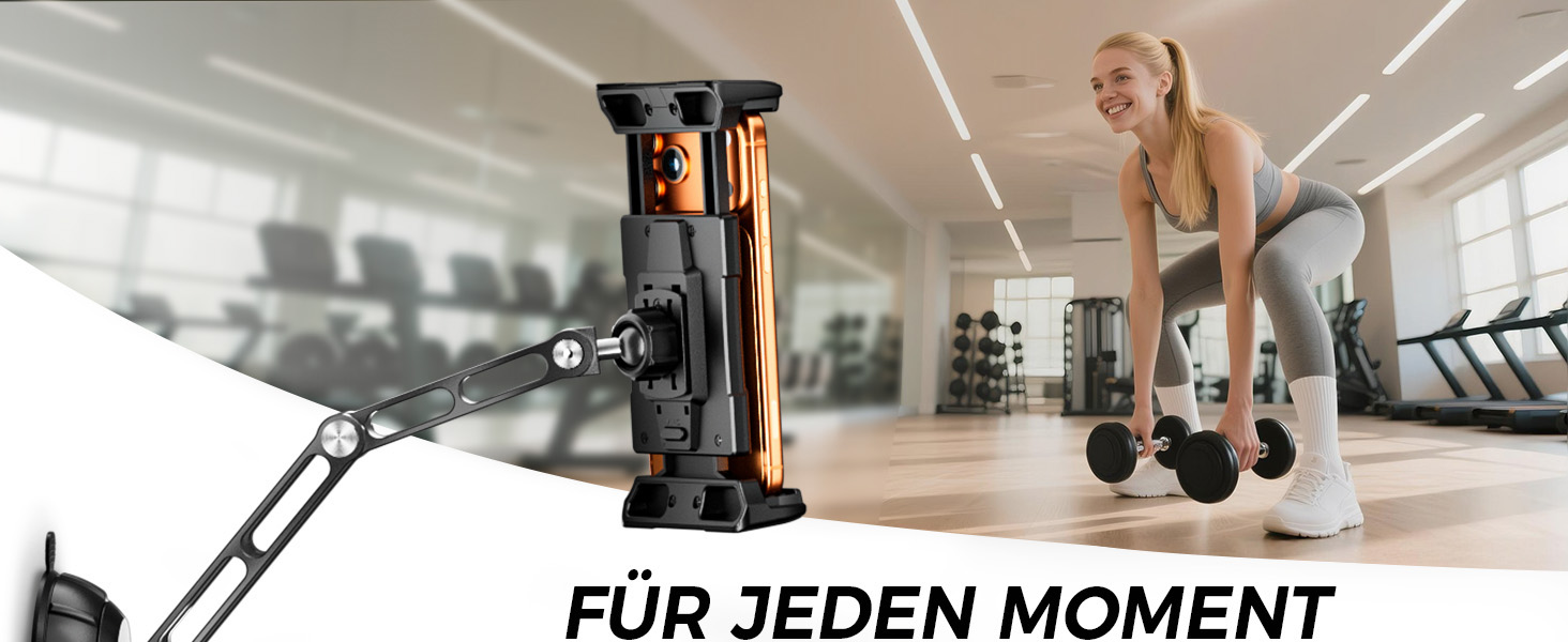 Тримач для планшета в авто OHLPRO з алюмінію на присосці для лобового скла та торпедо, сумісний з iPad, Samsung Galaxy Tab та пристроями 5'-13'
