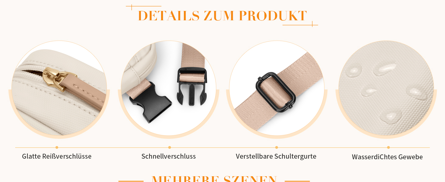 Жіноча бананка на пояс, чоловіча бананка, спортивна бананка, сумка через плече, кросбоді, бананка на регульованому ремінці, бежева, насичений абрикосовий колір, L