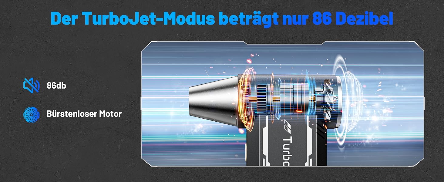 Електричний пилосос для чищення авто та електроніки L8 TurboJet 180 000 об/хв, 8000mAh, комплект
