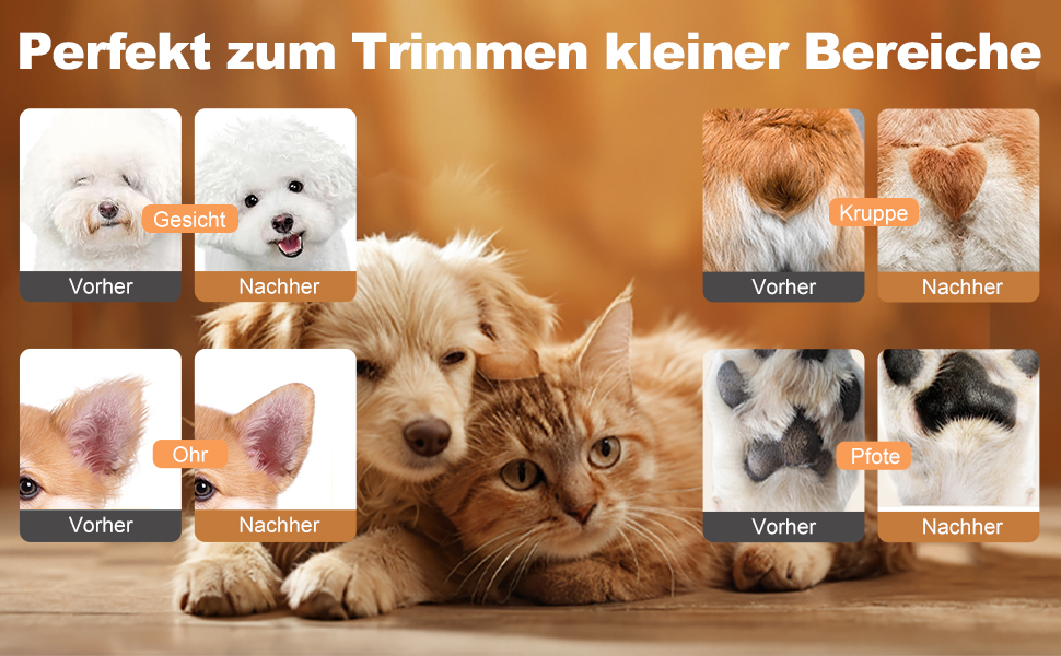 Професійний триммер для собак PawTrim Pro: безшумний, акумуляторний з LED та цифровим дисплеєм. Для догляду за лапами, очима, вухами та обличчям собак та котів.