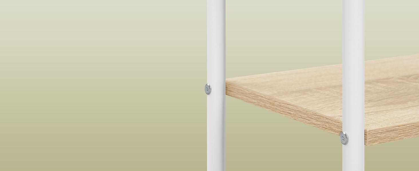 Підставка для рушників EUGAD з 3 полицями, з металу та ДСП, для ванної кімнати